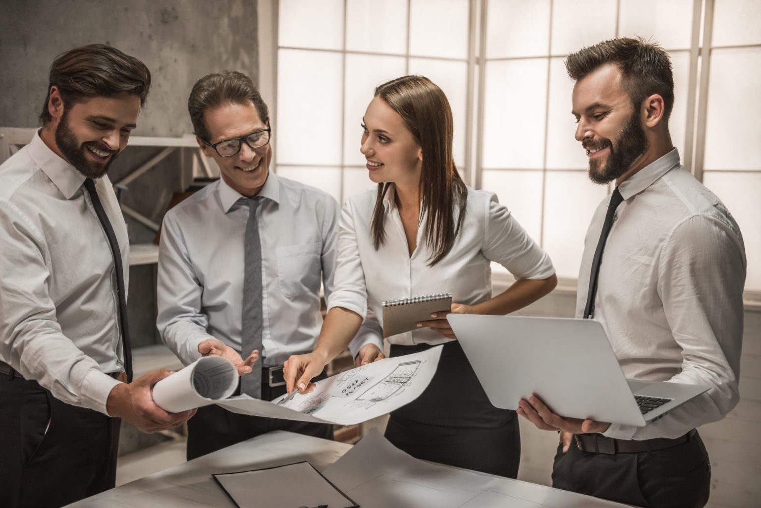 Business people working